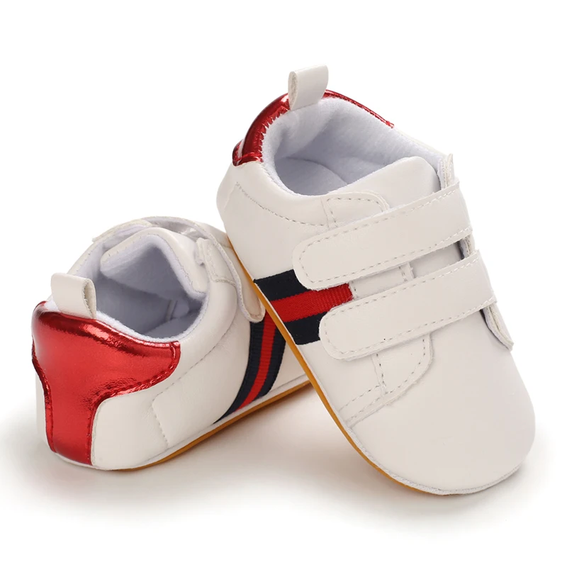 Newborn Children\'s Shoes Boys And Girls\' Fashionable Rubber Soled Sports Shoes The First Baby Trend Shoes Boys\' Walking Shoes