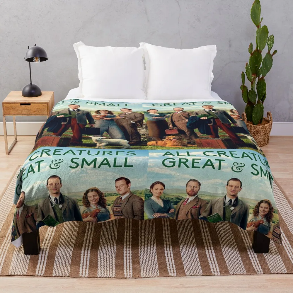 

All Creatures Great and Small vintage Throw Blanket Stylish Warm Blanket for Living Room Bedroom