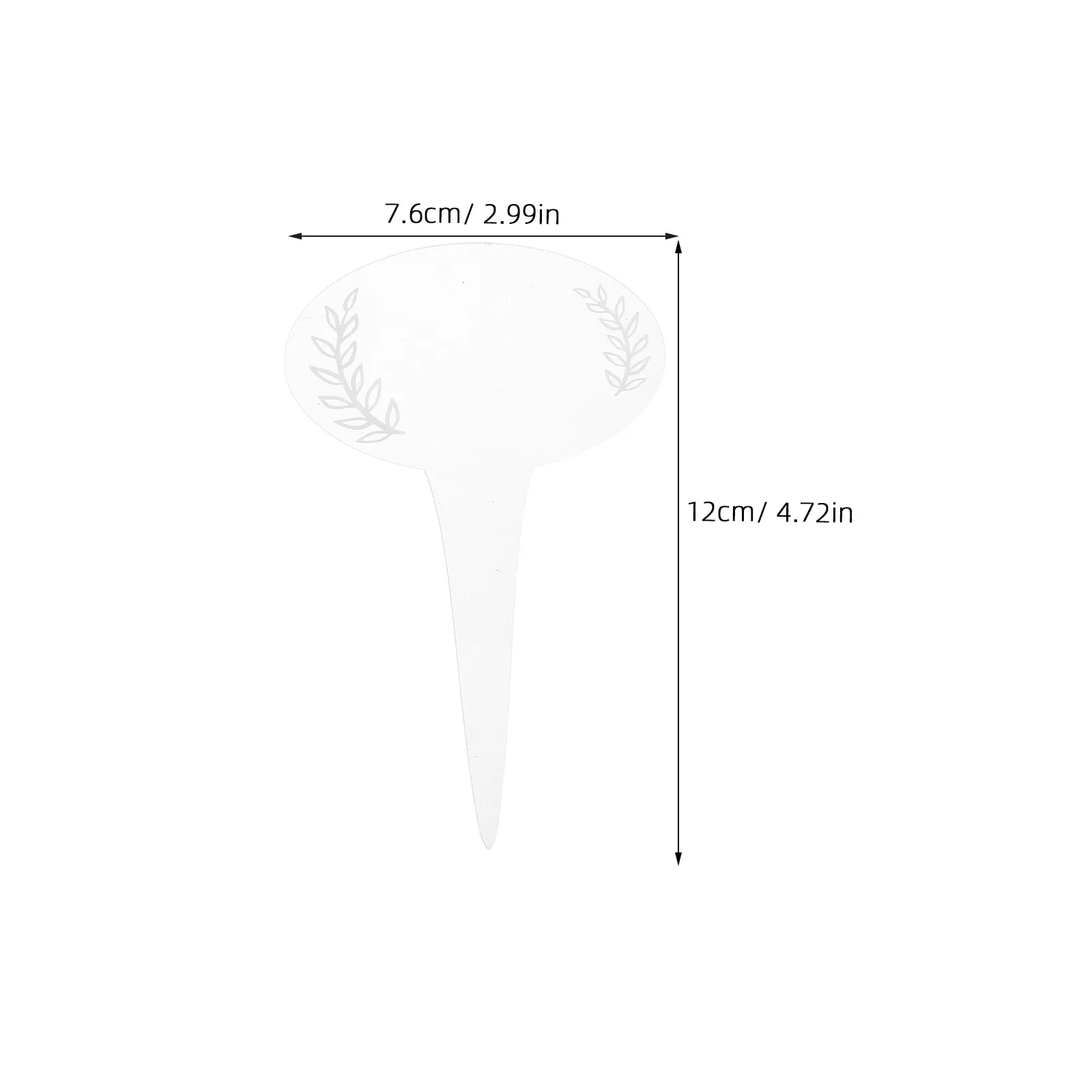 12Pcs Acrylic Plant Signage Garden Marker Labels Stylish Elegant Design for Outdoor Plant Id Herb Garden Vegetable Markers