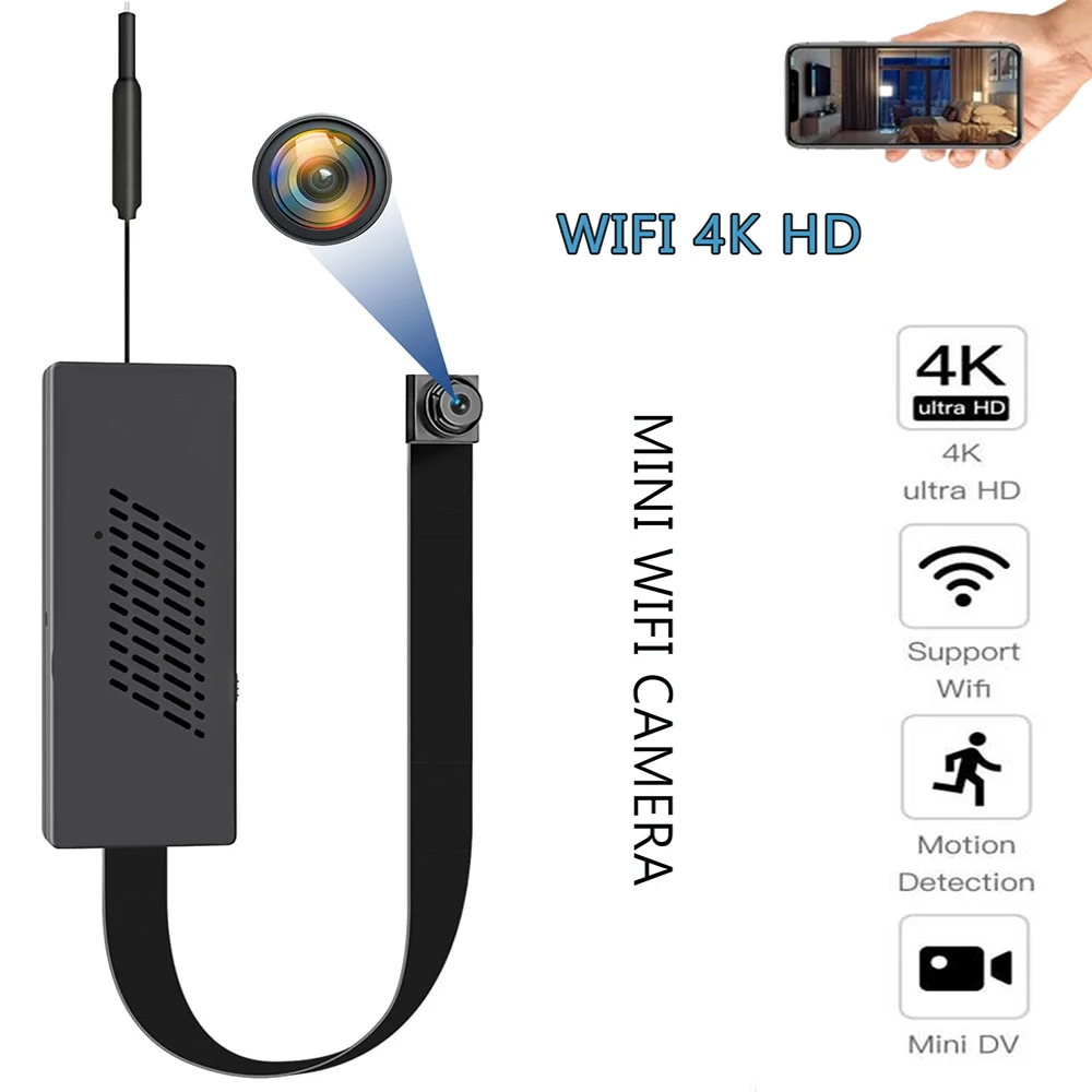 

Мини-камера Wi-Fi для умного дома, микро-камера безопасности HD 1080P, цифровая камера, видеорегистратор «сделай сам», камера 4K