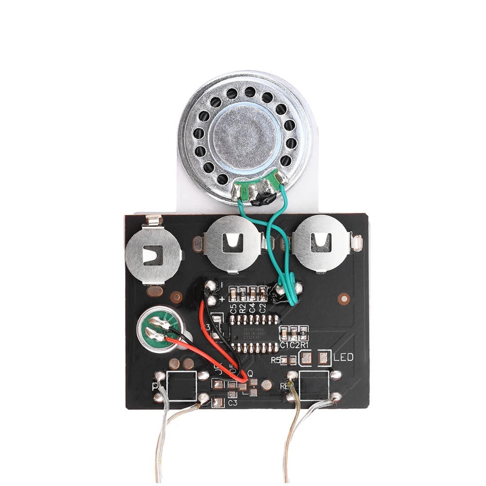 30s Sound Voice Music Recording Playback Module Button/Light Sensitive/Button with Extension Cord for Greeting Card DIY