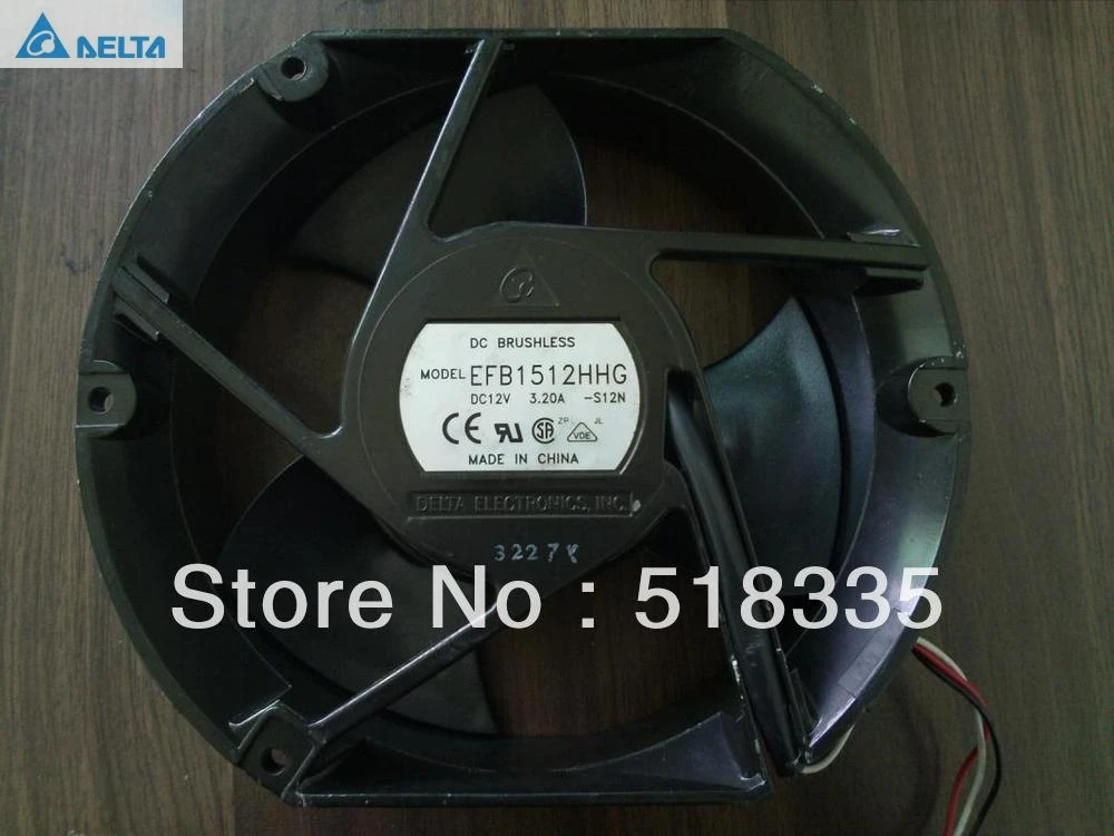 for delta EFB1512HHG 17CM 17*15*5.1CM 170*150*51MM 1750 17251  12V 2A  fan