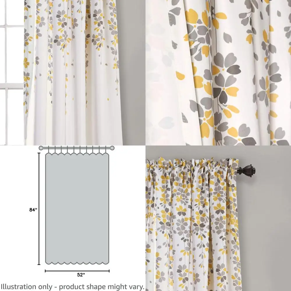 Yellow And Gray Flo…