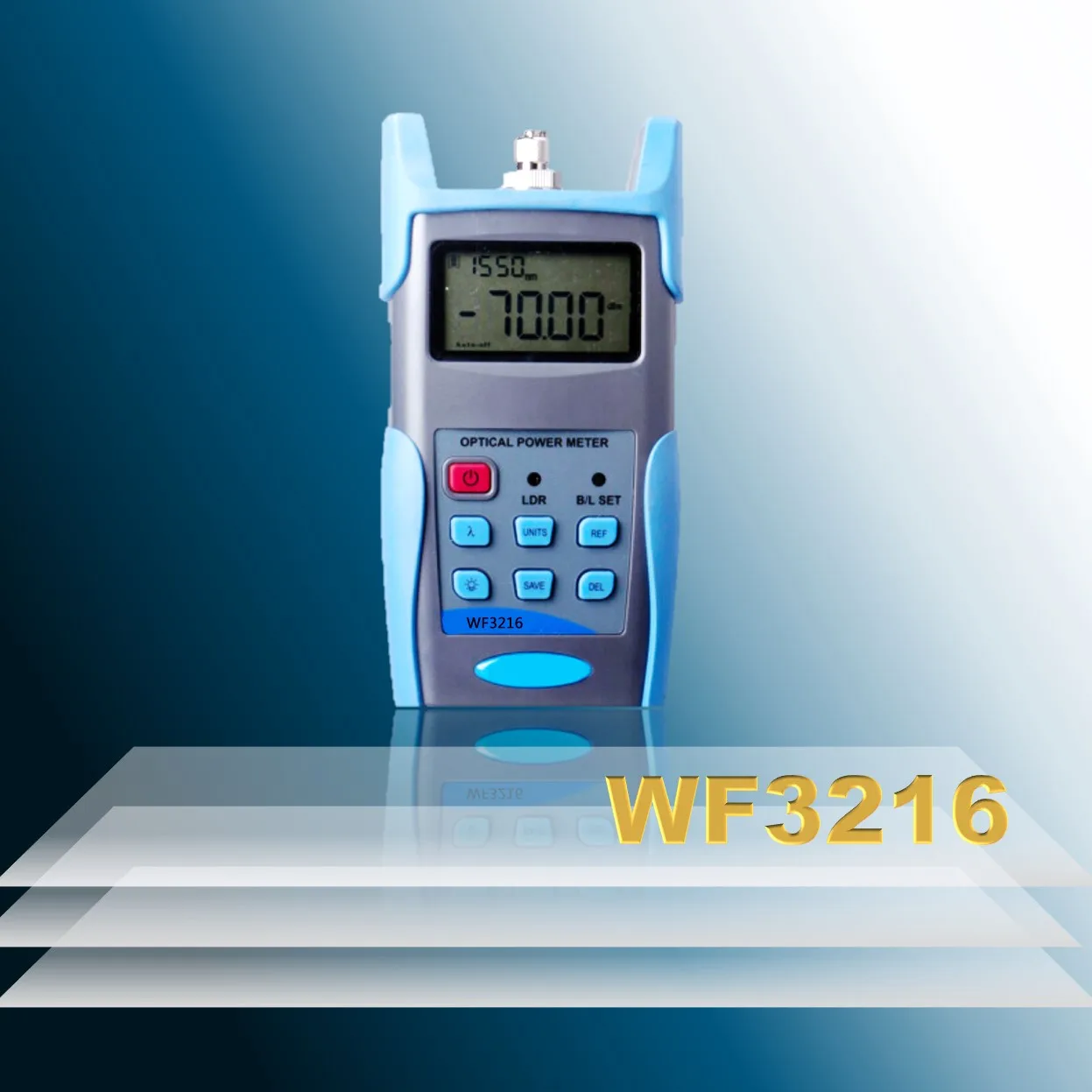 Fibra óptica de Energia Tester WF 3216,FC,SC,ST intercambiáveis/2.5mm universal connectorhandheld medidor de potência óptica