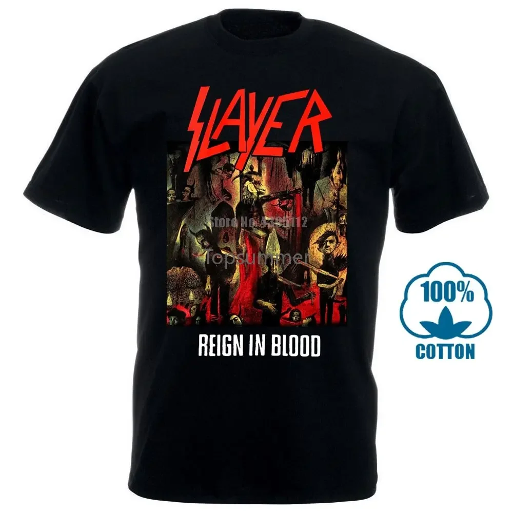 2017 New Fas Hion'S Buy T Shirts Online Crew Neck Short Sleeve Office Slayer Reign In Blood Tee For Men