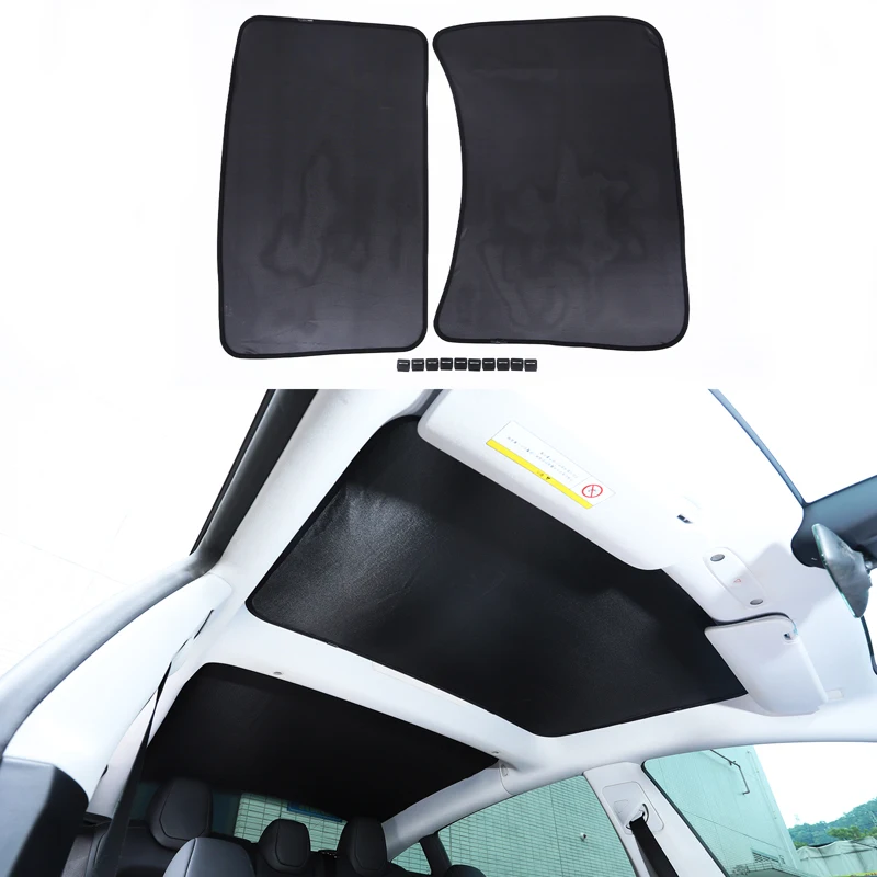 

For Tesla Model 3 2023+car interior modification accessories car sunroof mesh/summer ultraviolet insulation mesh