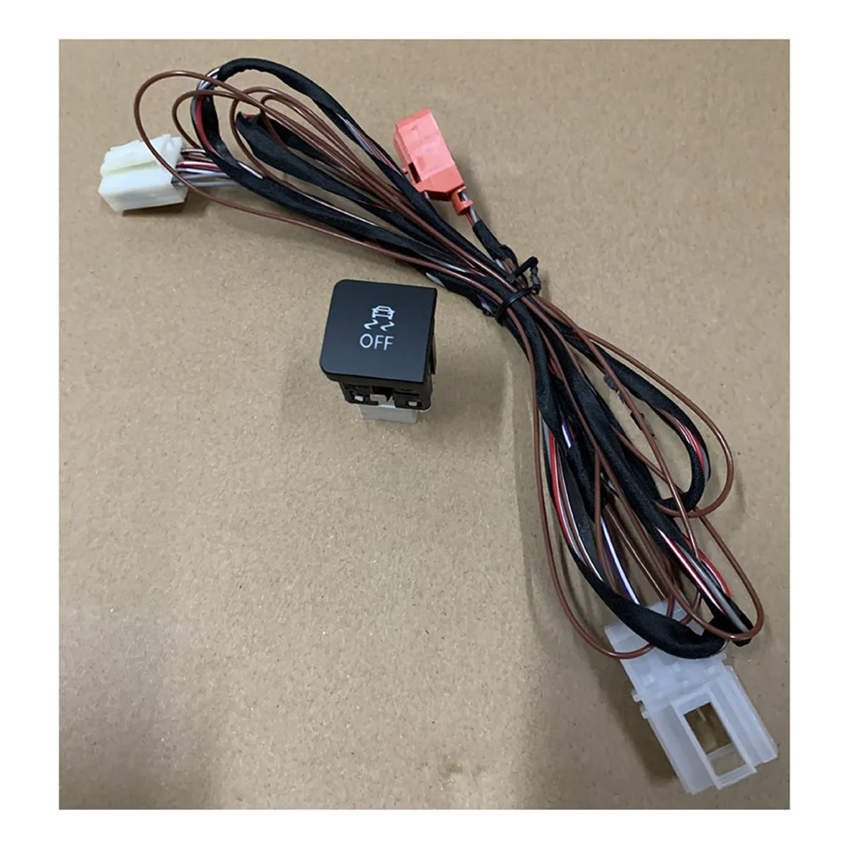 5 مجموعة سيارة ESP OFF ASR TCS التبديل التحكم في الجر المضادة للانزلاق زر مع كابل الأسلاك تسخير للجولف MK6 6 #5