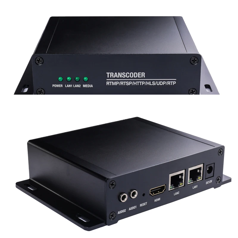 KUNUOMAGIC IP Video Hardware 9 Channels Real Time 1080P RTSP Transcoder Metal 5-Year Warranty Live Streaming