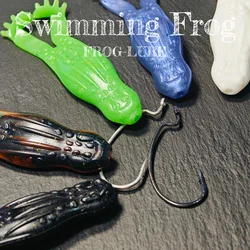 HAIMALUO Swimming Frog Baits Floating lure Fishing Lures Soft Baits Shad Worm Bass lure souple