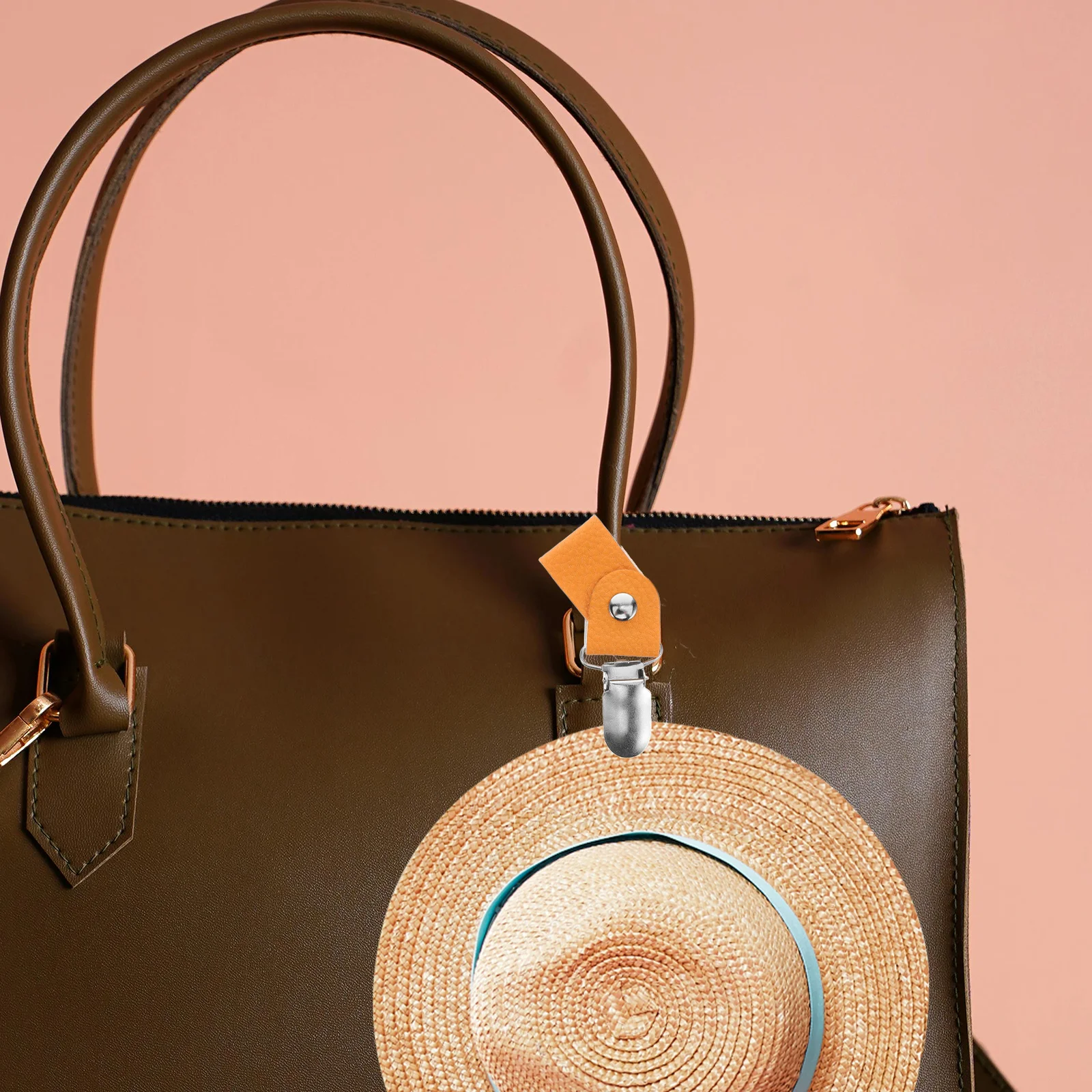 

2pcs Pu Travel Clips For Luggage Backpack Portable Hat Holder Sun Hat Accessories Multifunctional Storage Lightweight