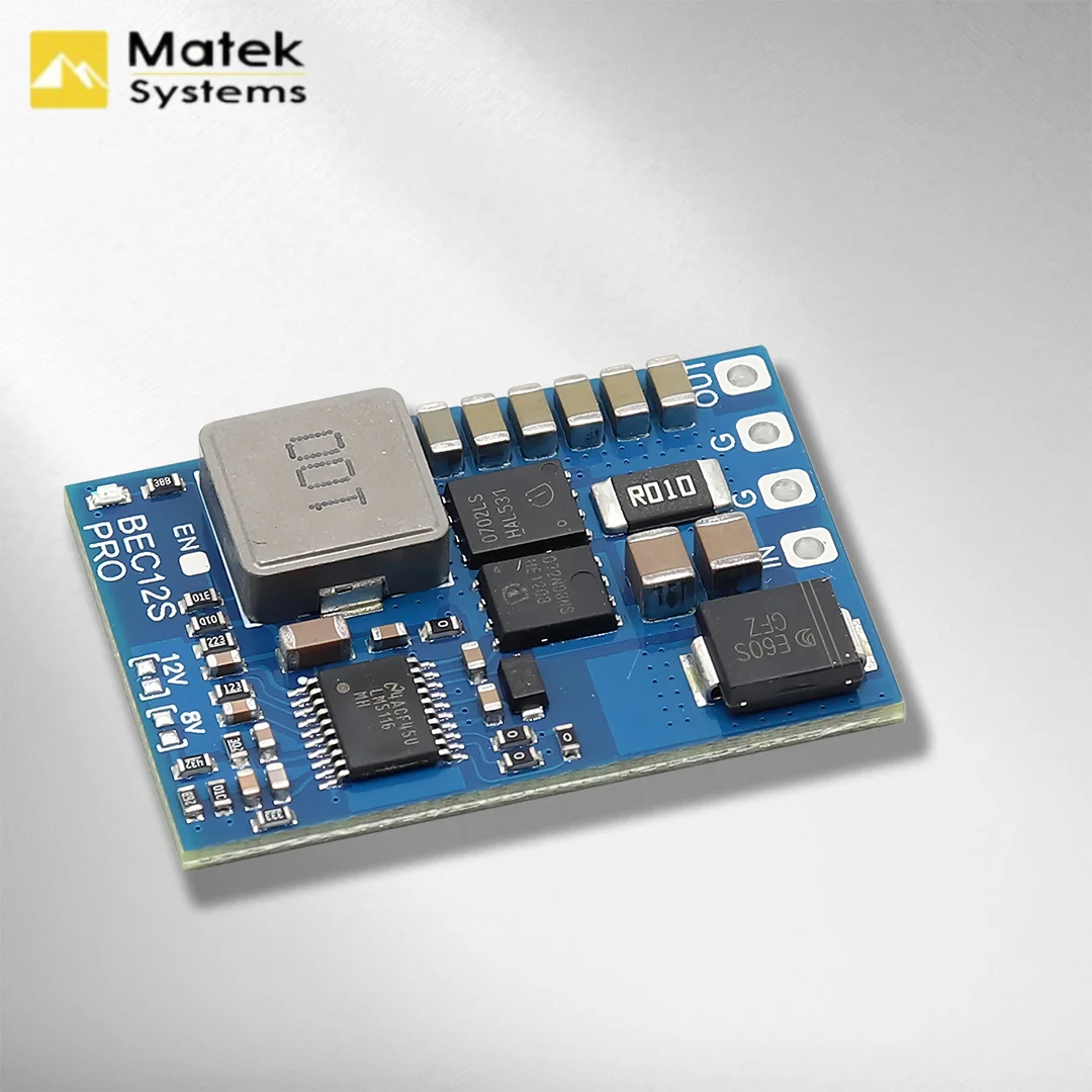 

BEC12S PRO 9-55V to 5V/8V/12V-5A Voltage Regulator with Overcurrent Protection for FPV Drones And RC - Power Supply Module