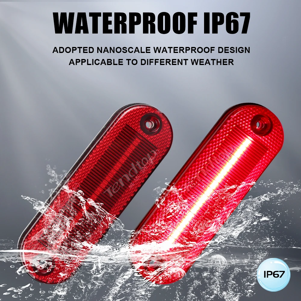 Red Parking Lamp Rear Bumper Reflector Light  Side Marker Signal Corner Lights For Toyota RAV4 RAV 4 1996 1997 1998 1999 2000 ﻿