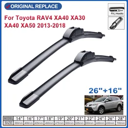 Car Wiper Blades for Toyota RAV4 XA40  XA30 XA40 XA50  2013 2018 Front  Windshield Wipers Auto Accessories U J Hook