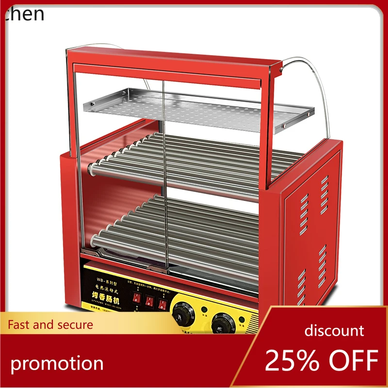 HXL sausage grill machine, hot dog , grilled , desktop , automatic grilled ham sausage machine