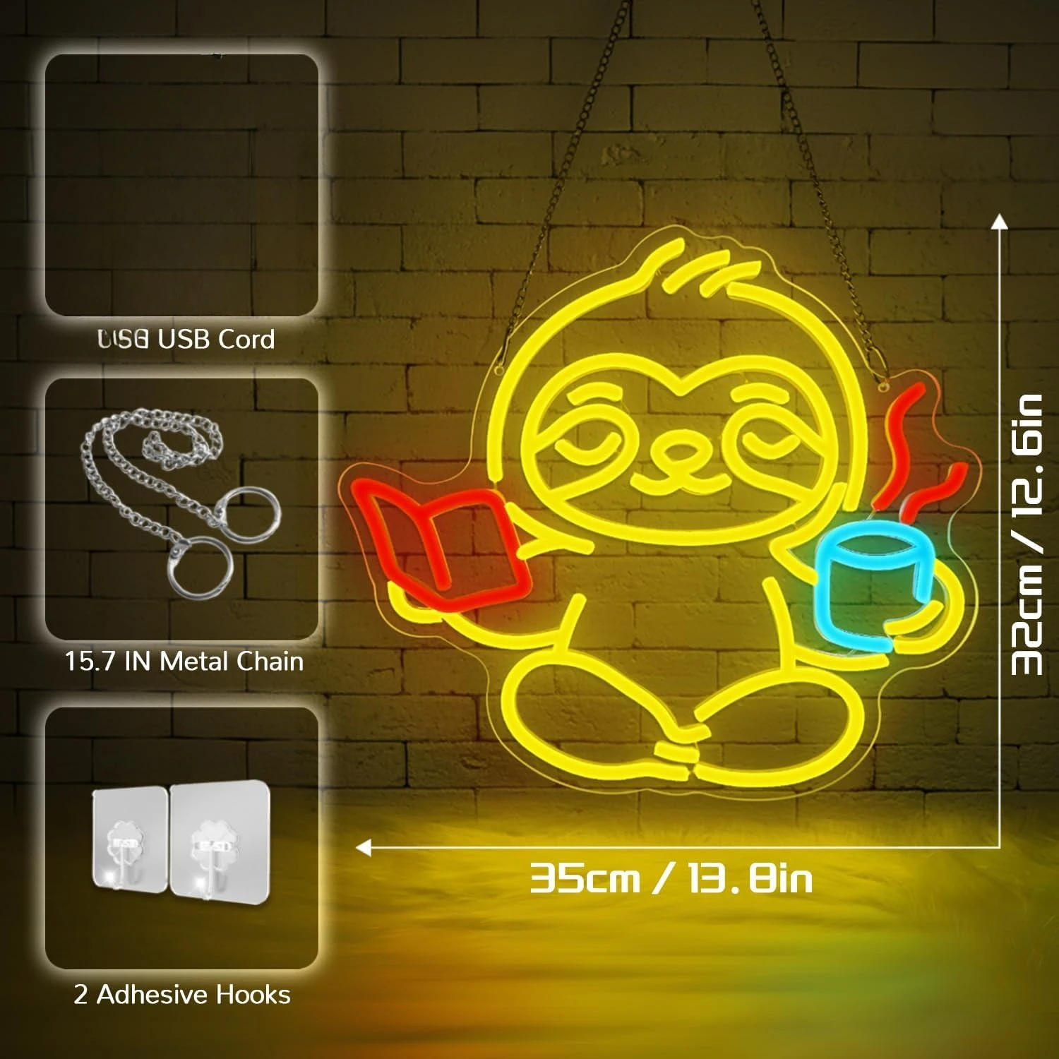 الكسل ضوء النيون تسجيل USB عكس الضوء LED النيون تسجيل لغرفة النوم غرف معيشة نادي بار رجل كهف هدايا الحفلات جدار الفن الديكور