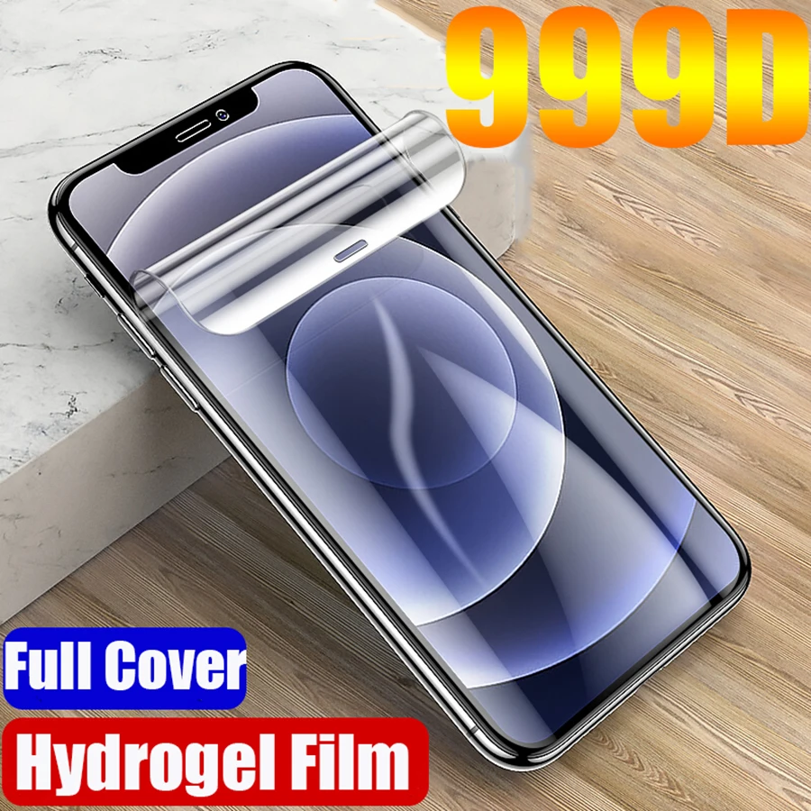 

Full Cover Hydrogel Film For iPhone 12 11 13 14 Pro 7 8 Plus XS Max XR TPU Screen Protector For apple iphone 14 Plus 13 No Glass
