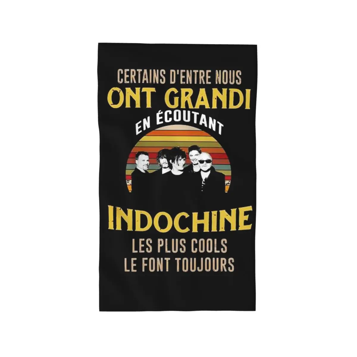 Custom Best Of Indochine Band Logo7 Exselna Genres Rock Soft Face Towel Quick Dry Pool Bath Cotton Towels Absorbent