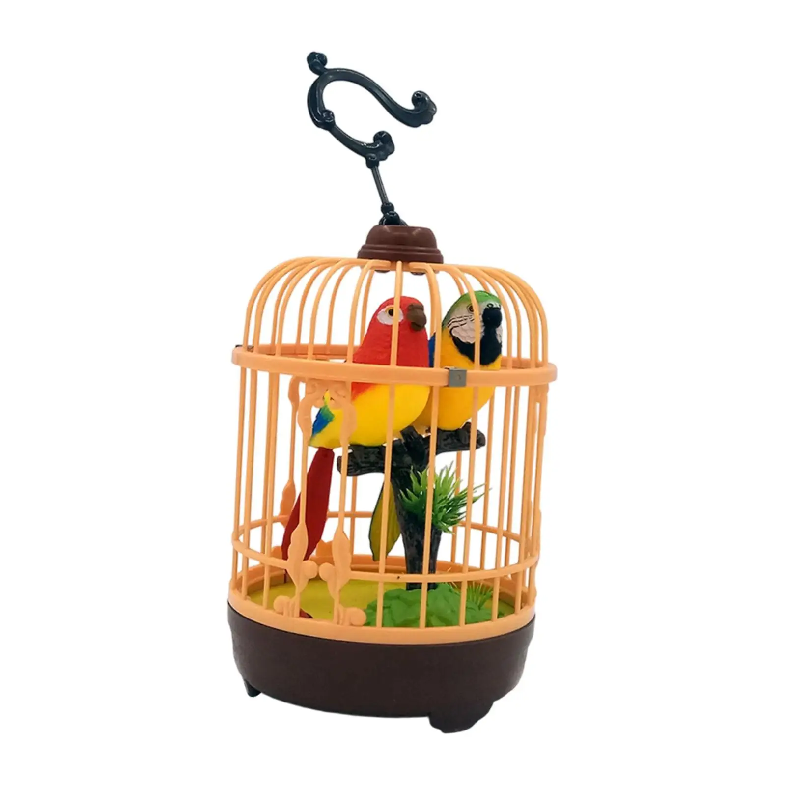 Birds Birdcage Toy Parrot Birds Toy Chirping Voice Home Decor Accessory
