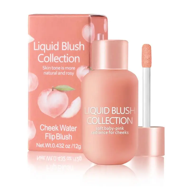 Colorete líquido de Veleta mate, colorete hidratante para labios, brillo de mejillas, crema de colorete Natural duradera, palo de rubor, Cosméticos de belleza, 1 unidad