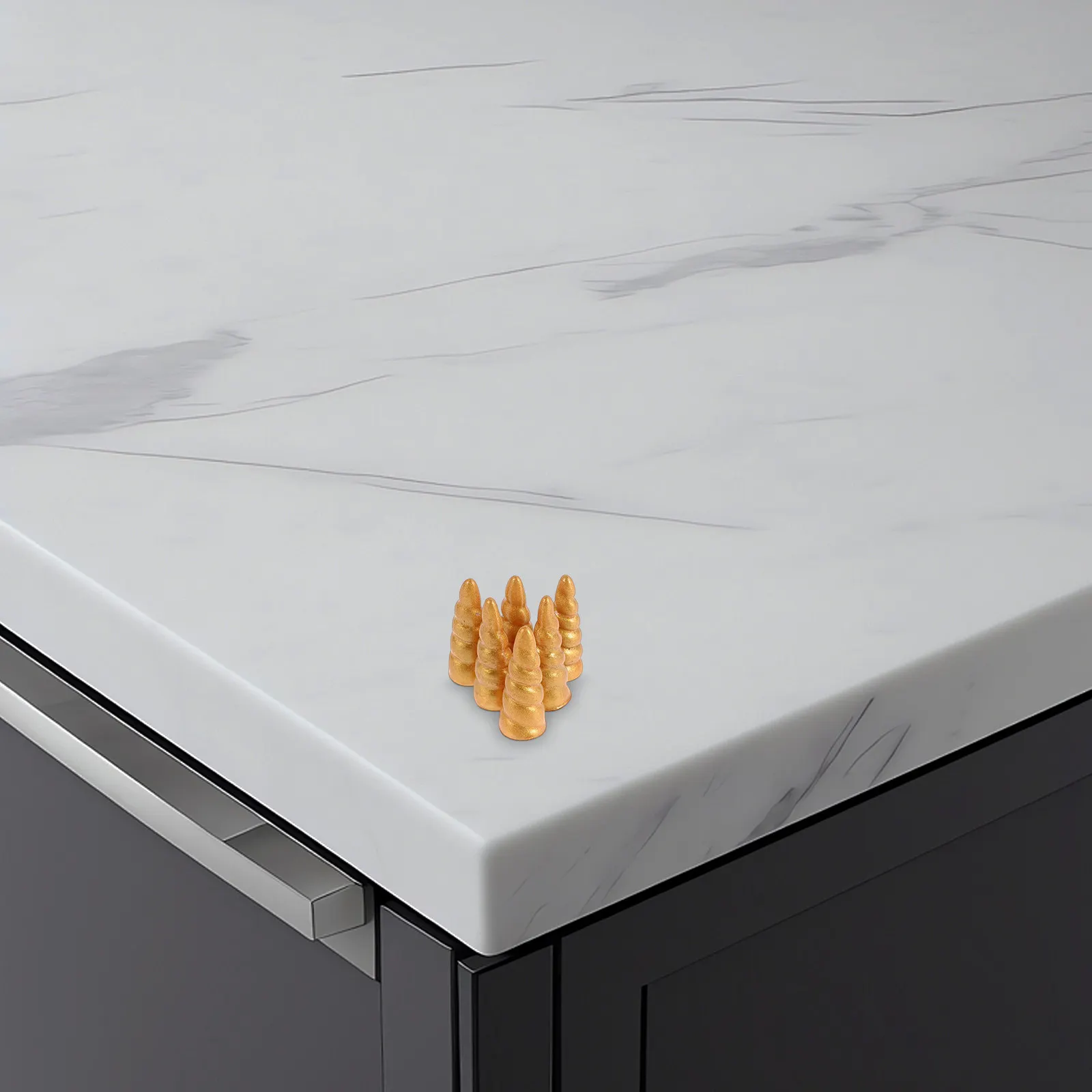 

10 шт. Золотистые блестящие украшения из смолы в форме рога единорога для рукоделия, заколок для волос, сумок, аксессуаров для рукоделия, повязок на голову в виде рога единорога K