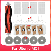 AD24 For Ultenic MC1 Robot Vacuum Cleaner Main Side Brush Hepa Filter Roller Mop Pads Dust Bags Accessories Kit