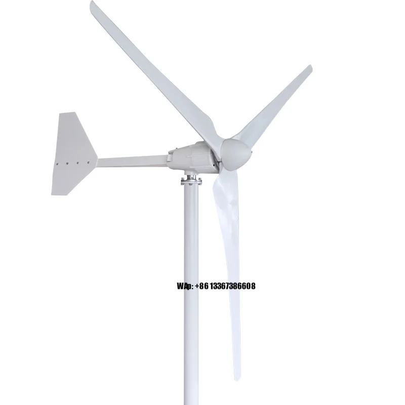 

Strong Power 2000W Wind Turbine Generator with 48V 96V 120V 220V Voltage 2KW Windmill with 1400MM Length FRP Blades with CE