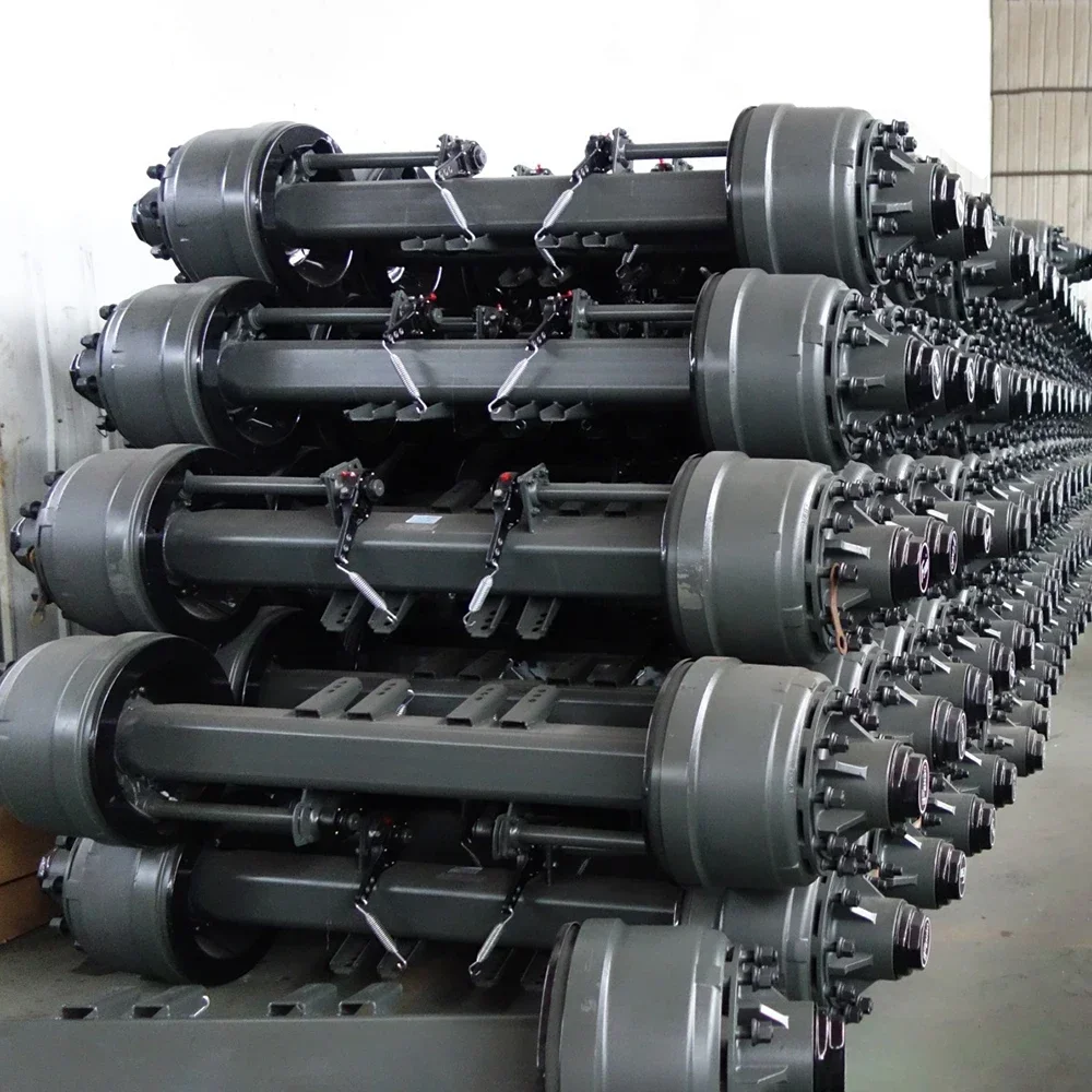 Shandong China Manufacture Semi Trailer Parts Accessories Rear Axle For German B PW 12 T American FU WA 13 T