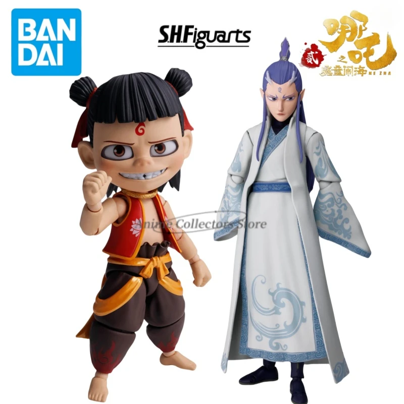 

In Stock BANDAI Original S.h.figuarts Nezha Birth of The Demon Child Ao Bing Collectible Anime Action Figure Toys Gifts