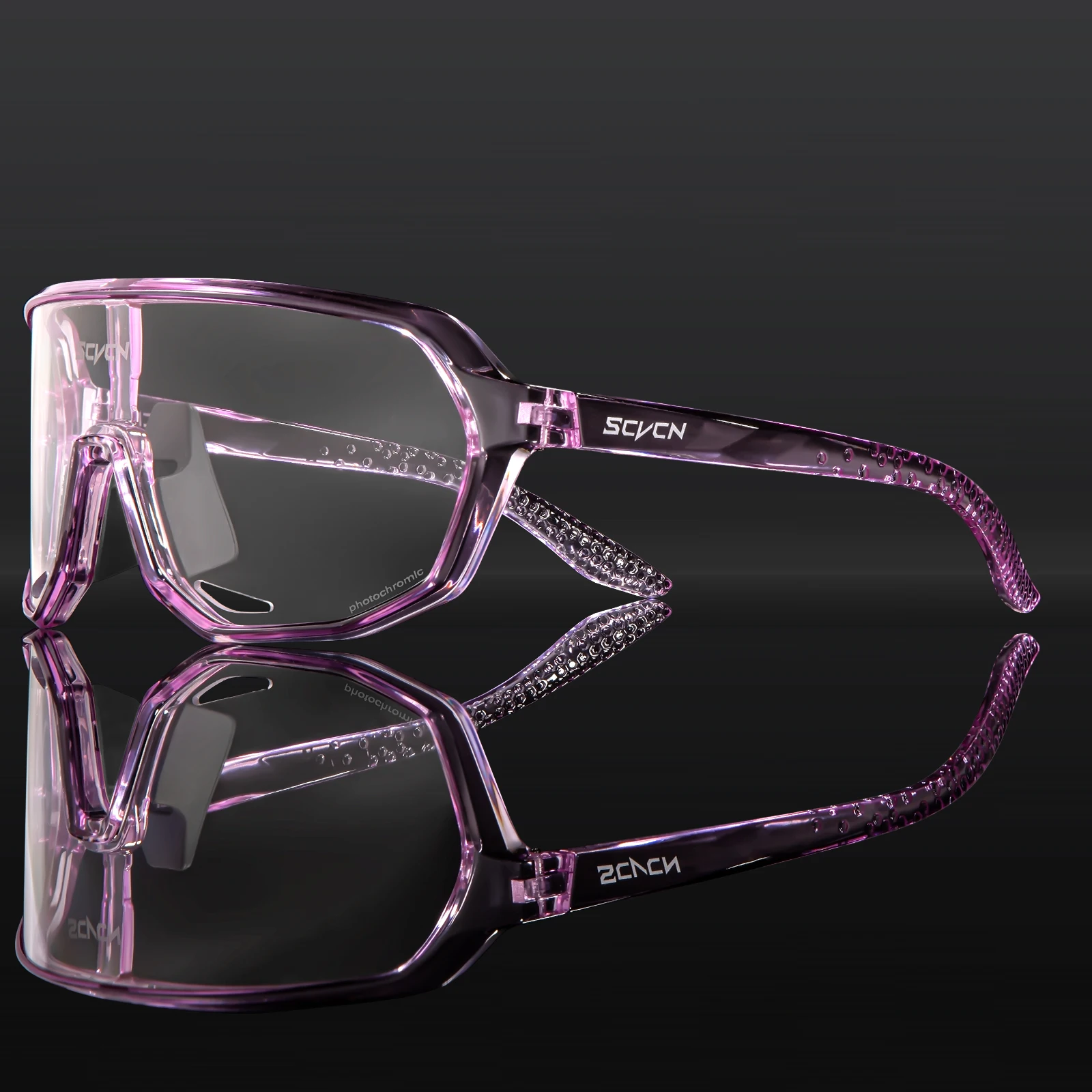 SCVCN Photochrome Radfahren Sonnenbrille Radfahren Gläser UV400 Fahrrad Brillen Sport MTB Outdoor Fahrrad Brille Sonnenbrille Okulare 8