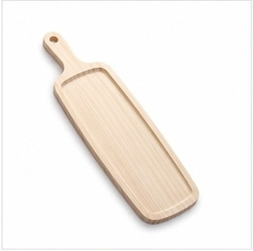 Square Pine Pizza Cutting Board 50Cm Multifunctional Lightweight Kitchen Chopping Board with Handle Portable Hook Hole