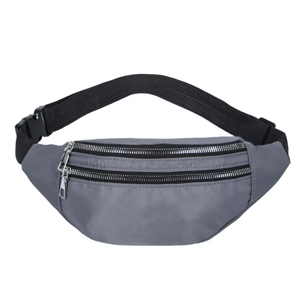 Outdoor Sport Bag Nylon Waist Bag Casual Waterproof Crossbody Bag Multi-layer Single Shoulder Bag Men's and Women's