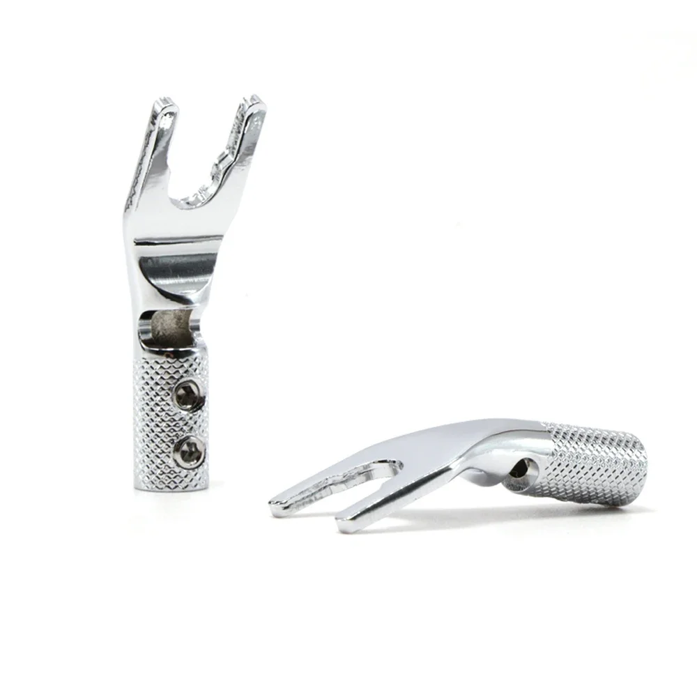 

SY1508R Audiophile Y-Spade Connectors Rhodium-Plated Oxygen-Free Copper Terminals with Heat-Shrink Insulation