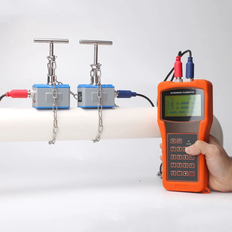 2000H Ultrasonic Flow Sensor Clamp on Flow Meters Ultrasonic Water Flow Meter