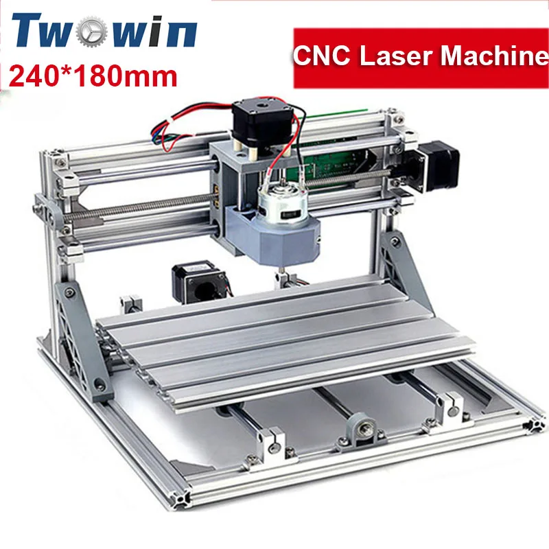 TWOWIN CNC Laser Engraving Machine GRBL Control Working Area 24*18cm PCB PVC Milling Wood Router Machine CNC Engraver