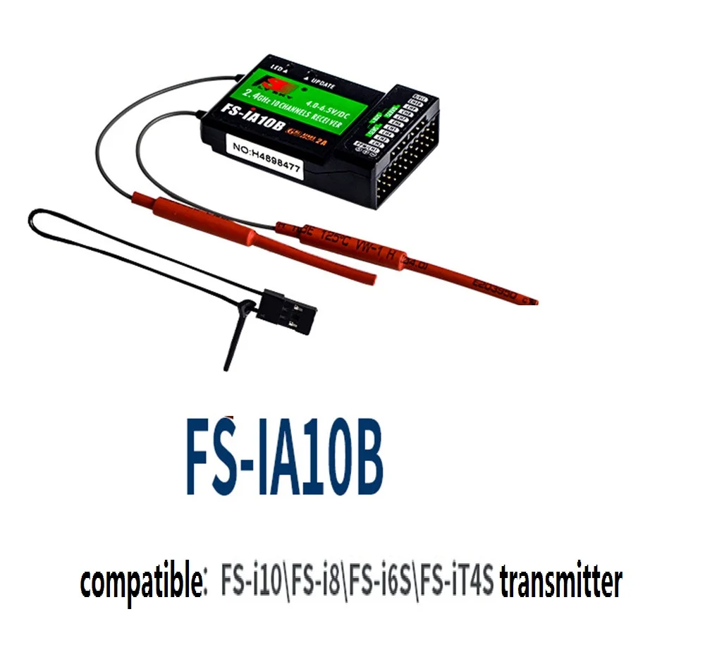 FS Flysky FS-IA10B IA10B 2.4G 10 Kênh Thu Trang/Phút Đầu Ra Với IBus Cổng Tương Thích Với I6 I6S I10 Cho quadcopter Thuyền