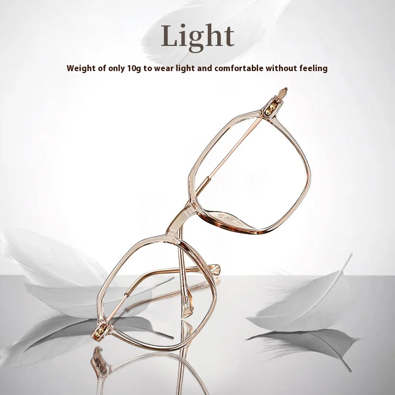 Retro square full frame TR90 glasses men and women anti-blue light optical glasses prescription glasses for myopia and hyperopia