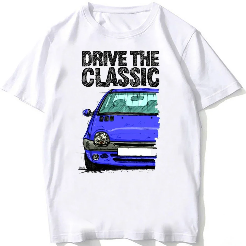 2026 New Drive A Legend Twingo Late Halogen Model Sport Car T-Shirt Boy White Tees Man's Clothing Summer Casual  T Shirt
