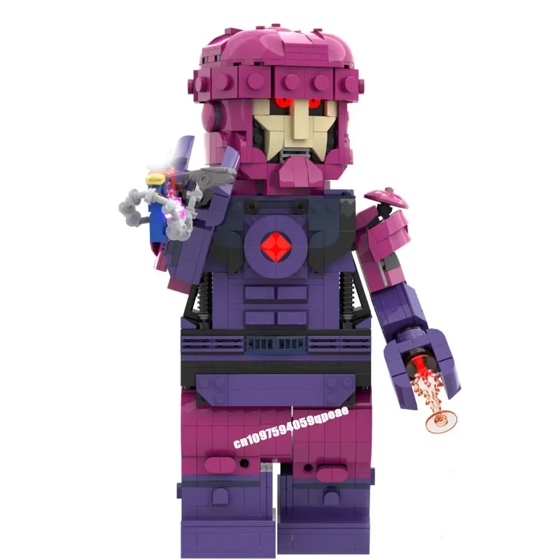 New Famous X Hero Movie Moc Sentinel Character Minifigure Model Custom Puzzle Diy Creative Ideas Kids Toys Birthday Gifts