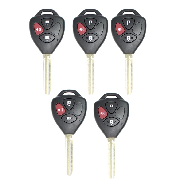 

Xhorse XKTO04EN Universal Wire Remote Key Fob Flip 3 Button For Toyota Style For VVDI Key Tool 5Pcs/Lot