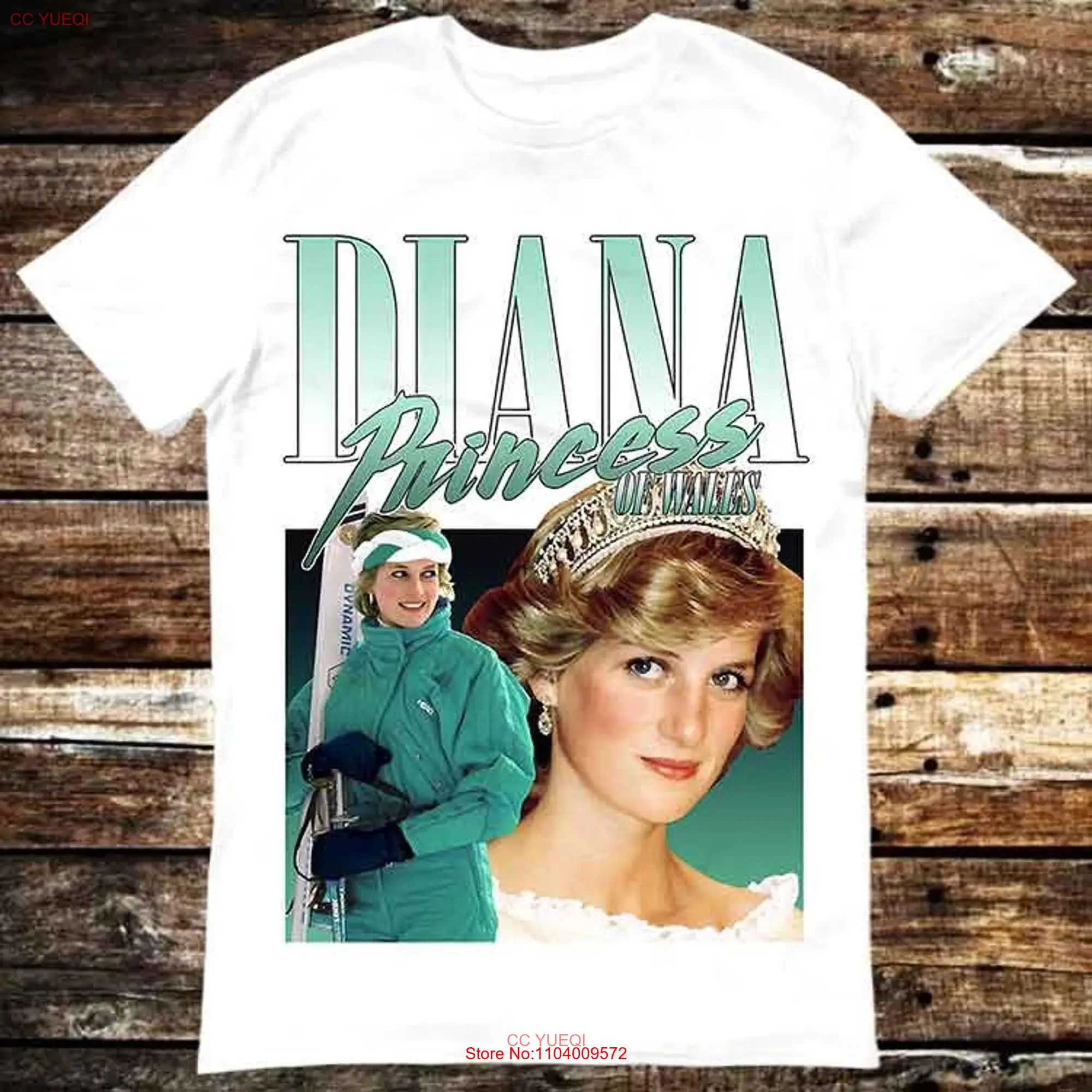 Lady Diana Princess Of Wales 90s T Shirt Meme Top Gamer Movie Music 6334 long or short sleeves