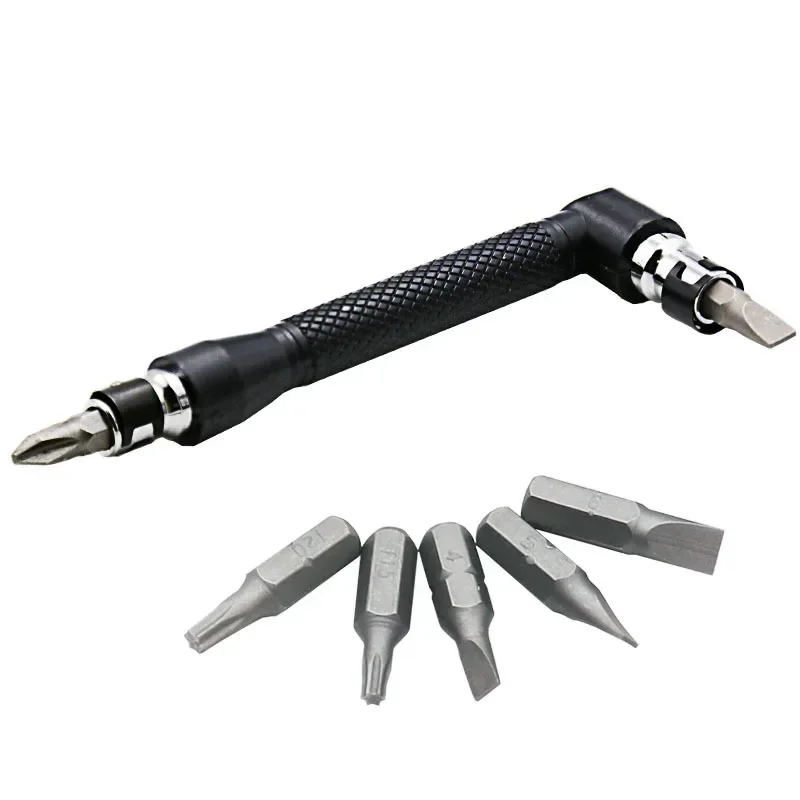 7-shaped L-pole Mini Double Head Socket Wrench 6.35 Screwdriver Extension Handle
