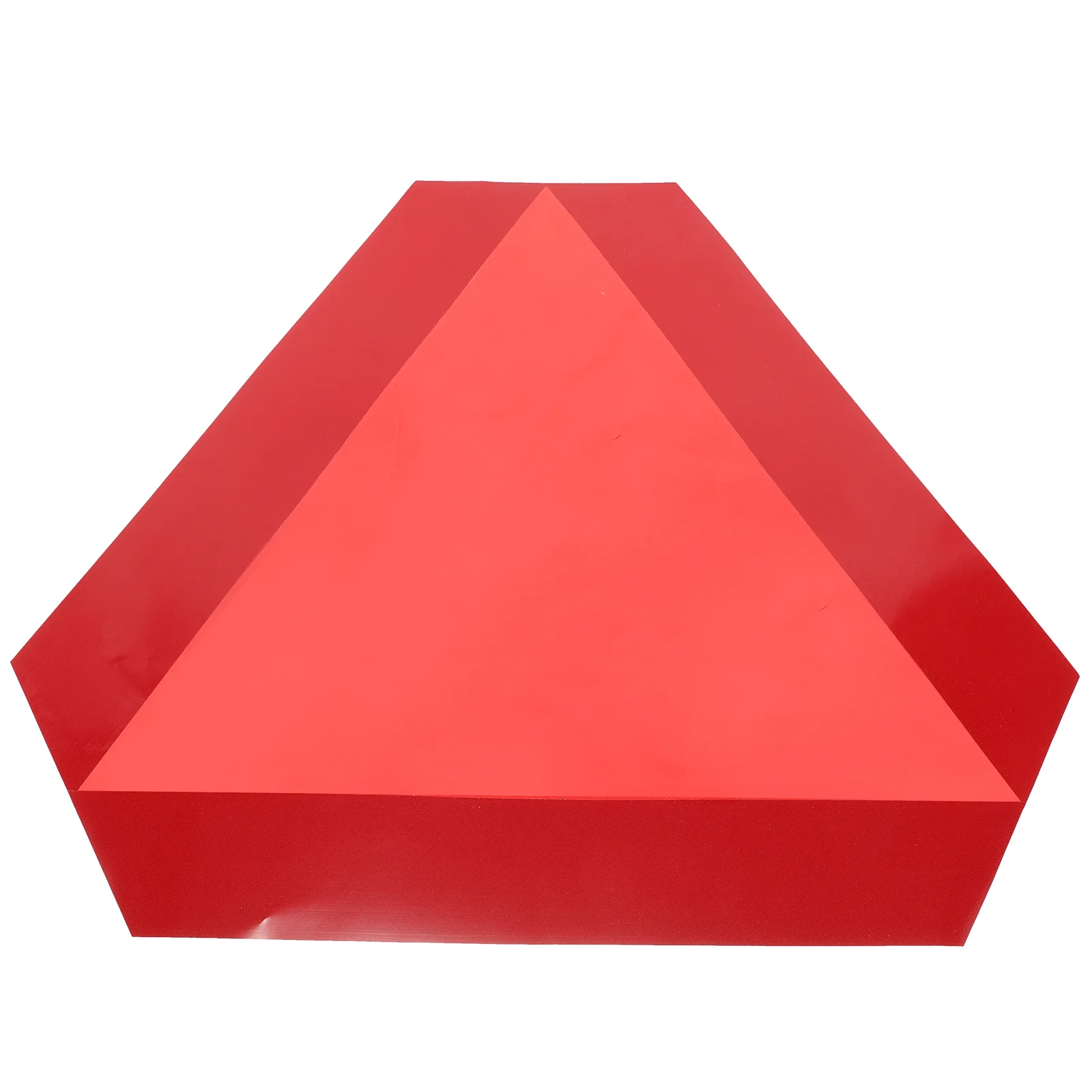 Warning Triangle Emblems Slow Moving Vehicle Sign for Reflective Road Markers Caution The Safety Automotive PVC Plate