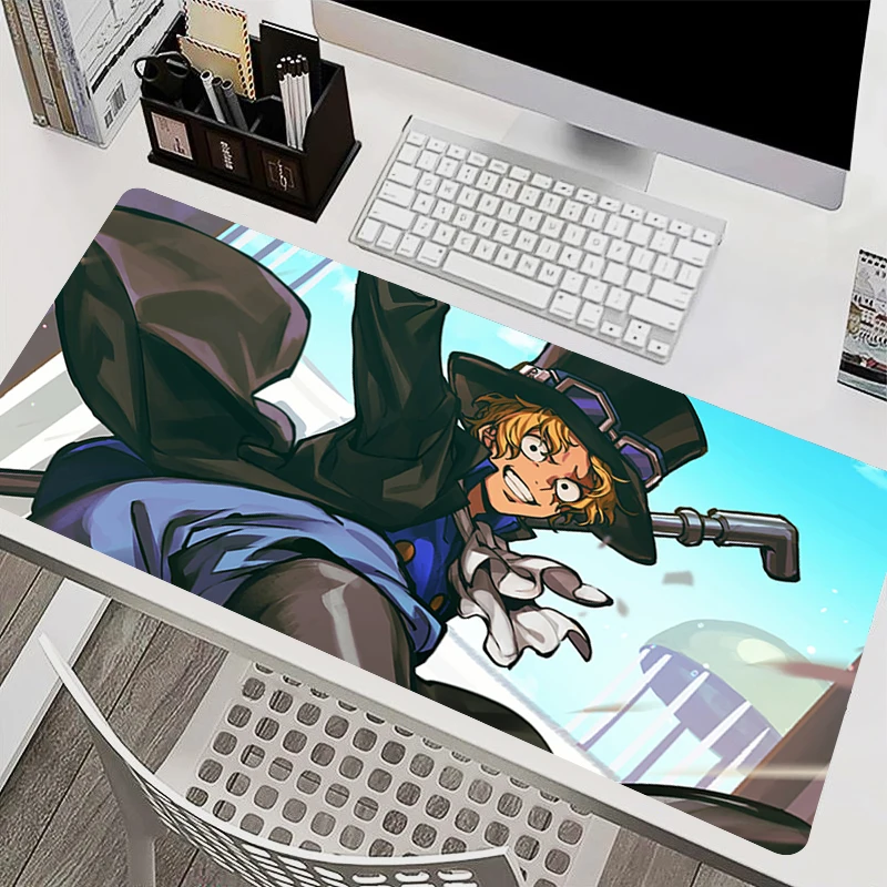 Mouse Pad PC Accessories Keyboard Pad Office Desk Mat Anti Slip HD Mousepad Rubber Tablet Pad One Piece Sabo Gaming Extended Pad