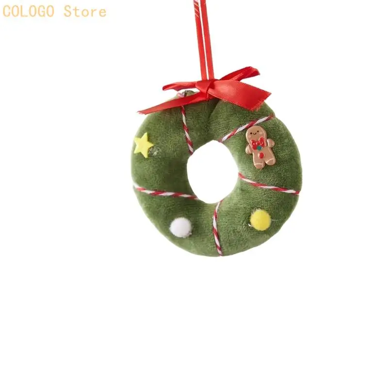 Christmas Ornament with Soft Fabric Texture and Integrated Loop, Cotton Accent for Seasonal Indoor Arrangements D0LD