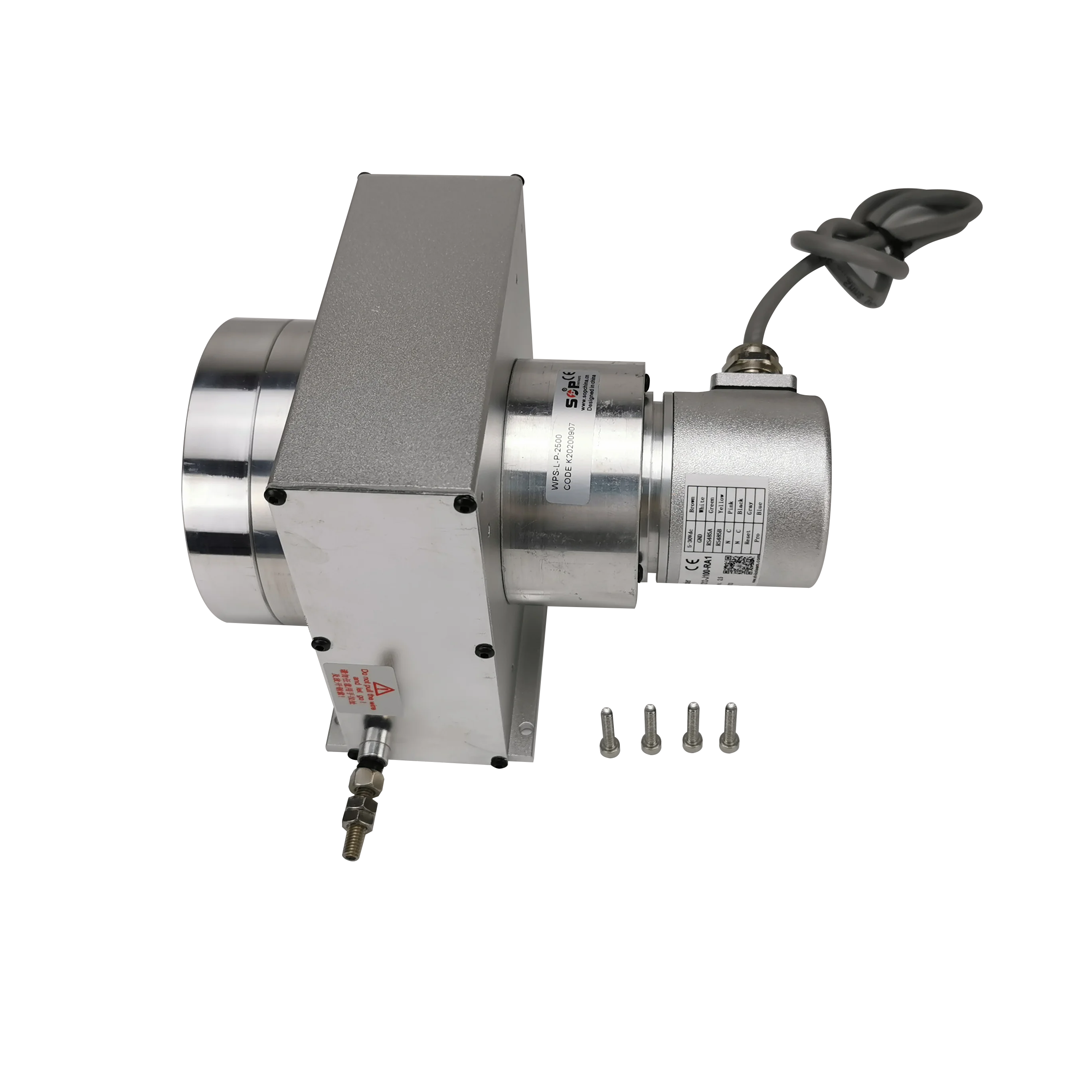 2500mm Absolute Encoder RS485 16bit Draw Wire Displacement Position Sensor AA