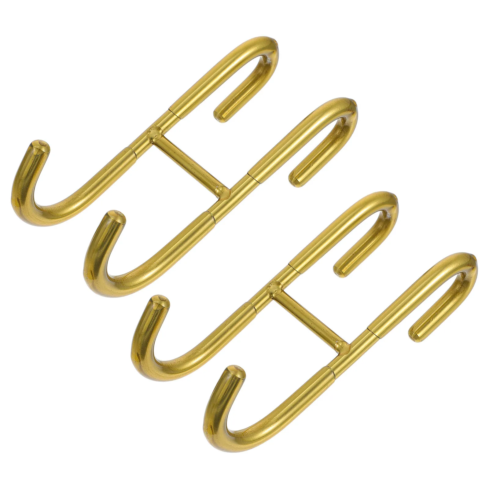 

2 Pcs Stainless Steel Hooks Bathroom Kitchen Storage Door Hangers Punch Free Hanging Space Saver ganizers Home Storage