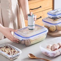 Kitchen Storage Container Large Capacity Vacuum Sealed Food Storage Box with Electric Pump - Microwaveable and Dishwasher Safe