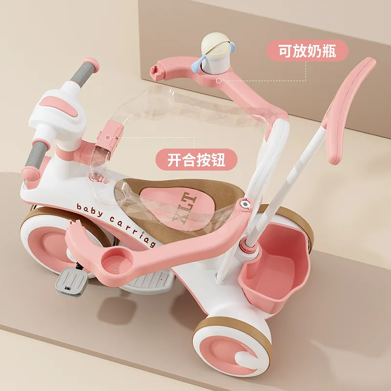 Baby Stroller Children\'s Tricycle 1-6Years Old Baby Bicycle Three-wheel Kids Bike Travel Push Chair Boys Girls Birthday Gift