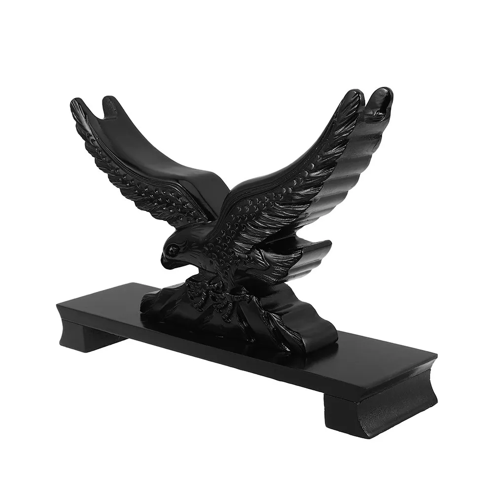 Resin Eagle Display Stand Small Size Horizontal Organizer Display Holder for Home Office Collectors Holder Bracket