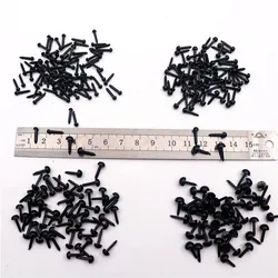 200pcs 3/4/5/6/mm Eyeball Doll Accessories Black Plastic Plush Safety Eyes Amigurumi For Toys DIY Eyes Animal Doll Decoration